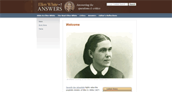 Desktop Screenshot of ellenwhiteanswers.org