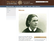 Tablet Screenshot of ellenwhiteanswers.org